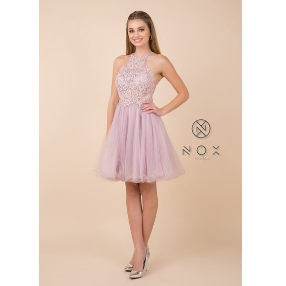 BEAUTIFUL DRESS-E696-LIGHT MAUVE